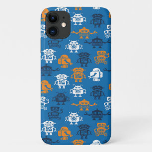 Capa Para iPhone 11 Cheio de Pequenos Robôs