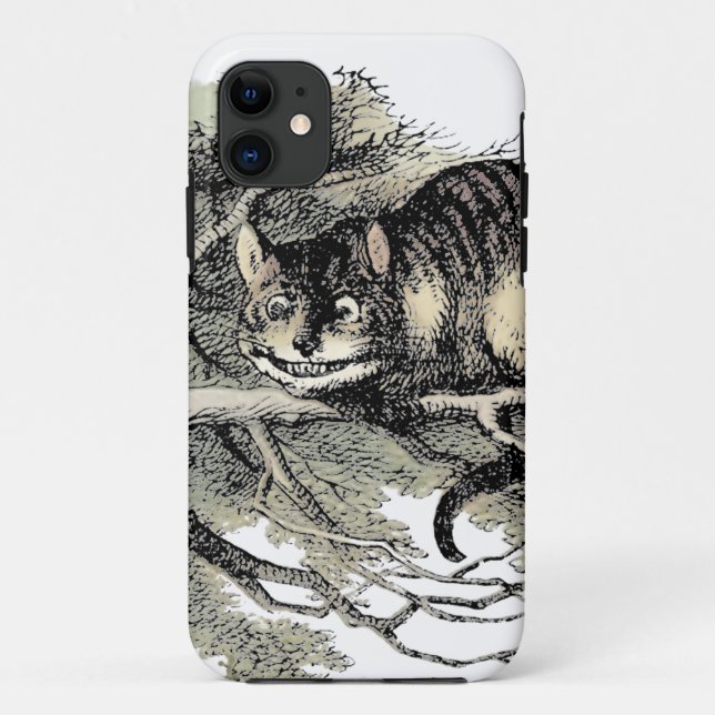 Capa Para iPhone 11 Cheshire Cat Alice Wonderland Classic (Verso)