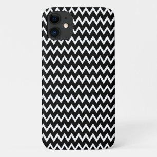 Capa Para iPhone 11 Chevron Preto E Branco