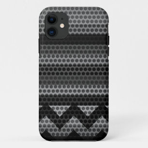 Capa Para iPhone 11 Chevron Stainless Steel Hole Metal 2