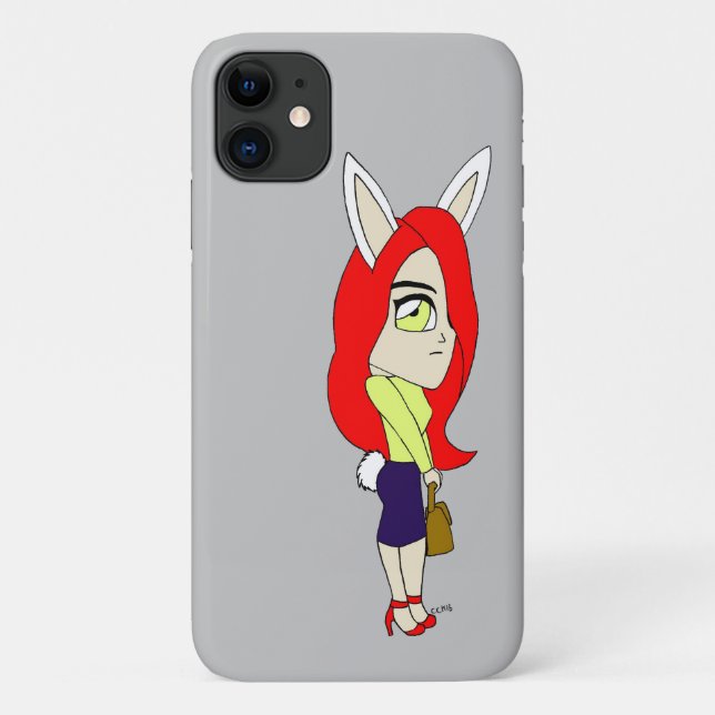 Capa Para iPhone 11 chibi bunnygirl (Verso)