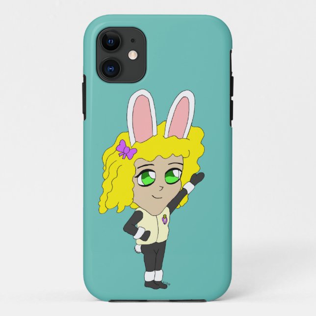 Capa Para iPhone 11 chibi bunnygirl (Verso)