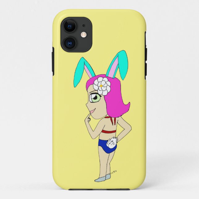 Capa Para iPhone 11 chibi bunnygirl (Verso)