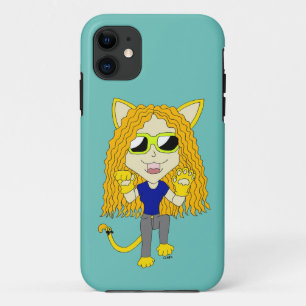 Capa Para iPhone 11 Chibi Catgirl com patas