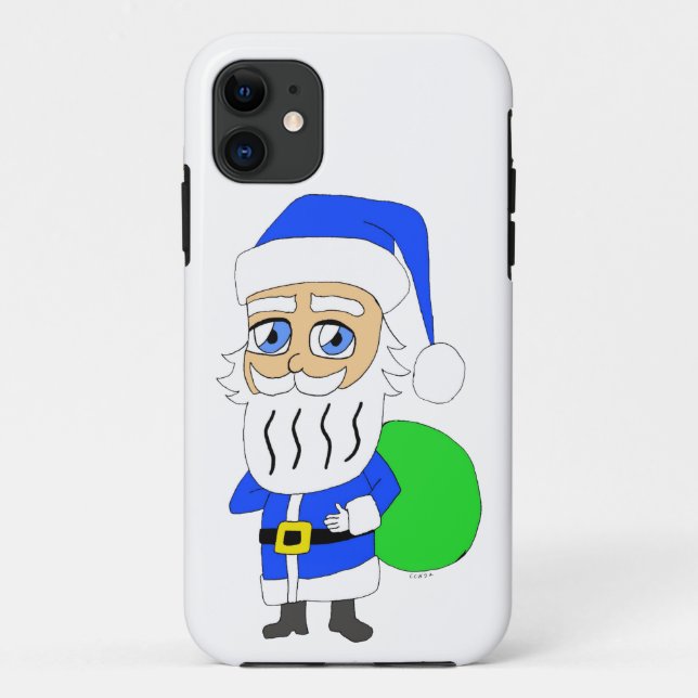 Capa Para iPhone 11 chibi Santa Claus (Verso)