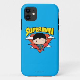 Capa Para iPhone 11 Chibi Superman Bolinhas Shield e Nome