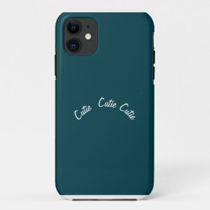 Capa Para iPhone 11 Chic Blue Teal Elegante