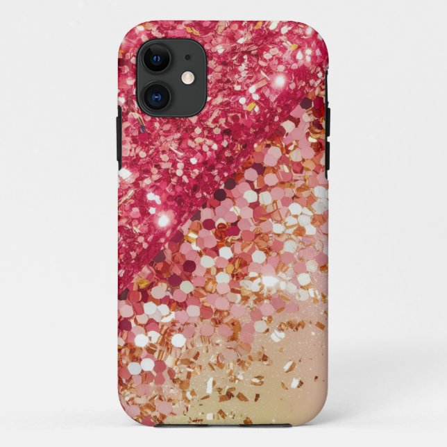 Capa Para iPhone 11 Chic Rosa Estético (Verso)