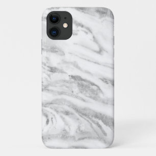 Capa Para iPhone 11 Chic Silver Foil Clássica Marble