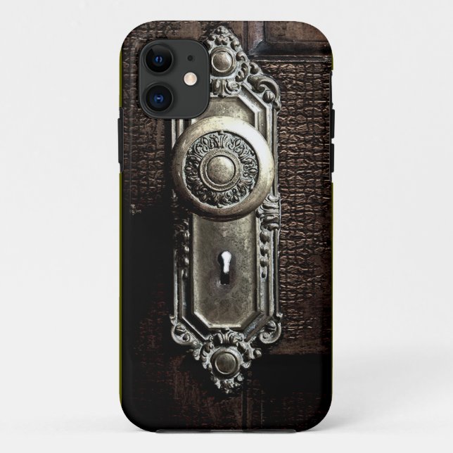 Capa Para iPhone 11 Chic Victorian Doorknob (Verso)