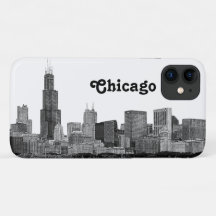 Chicago Skyline Etch
