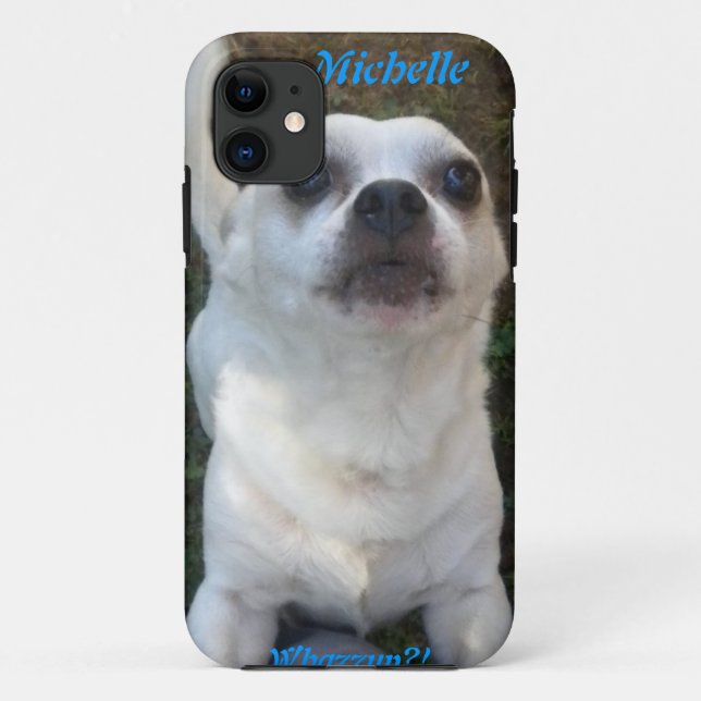 Capa Para iPhone 11 Chihuahua Whazzup? Caso do iPhone 5 (Verso)