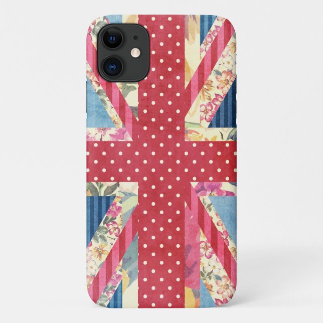 Capa Para iPhone 11 Chique| Bandeira Britânica (Verso)