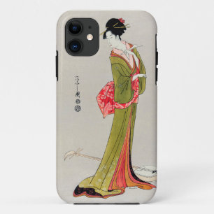 Capa Para iPhone 11 Chobunsai Eishi japan geisha Japão Pintura wo