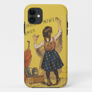 Capa Para iPhone 11 Chocolat Menier Little Girl Escrevendo