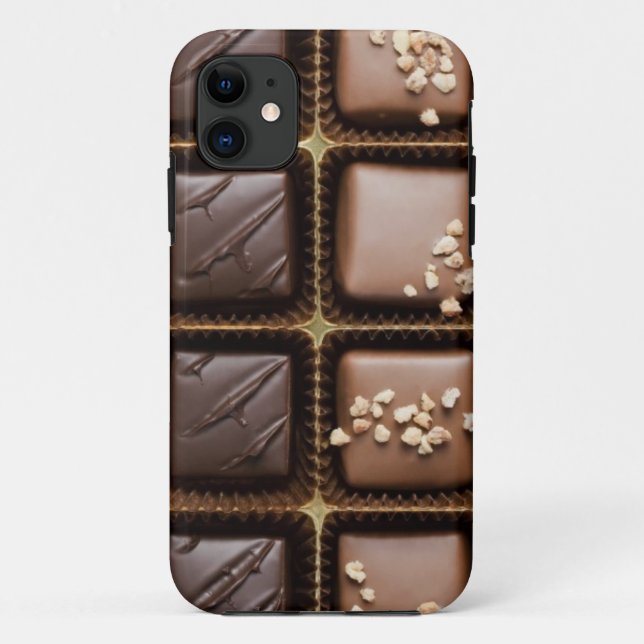 Capa Para iPhone 11 Chocolate luxuoso Handmade em uma caixa (Verso)