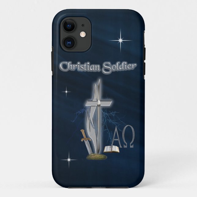 Capa Para iPhone 11 Christian Soldier (Verso)