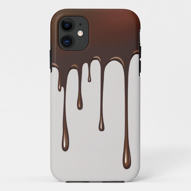 Capa Para iPhone 11 Chuva do chocolate (Verso)