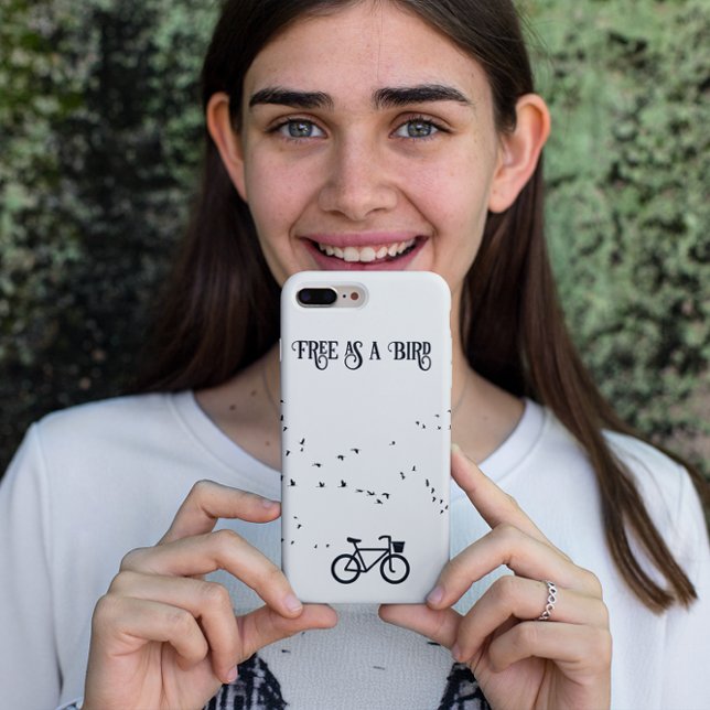 Capa Para iPhone 11 Ciclismo da vida, livre como um pássaro personaliz (Criador carregado)