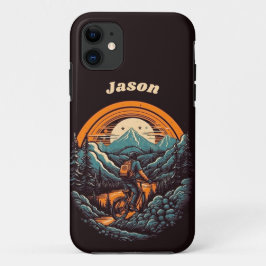 Capa Para iPhone 11 Ciclo de vida, retro personalizável