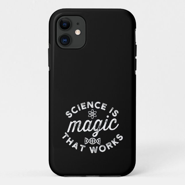 CAPA PARA iPhone 11 CIÊNCIA É MÁGICA QUE FUNCIONA (Verso)