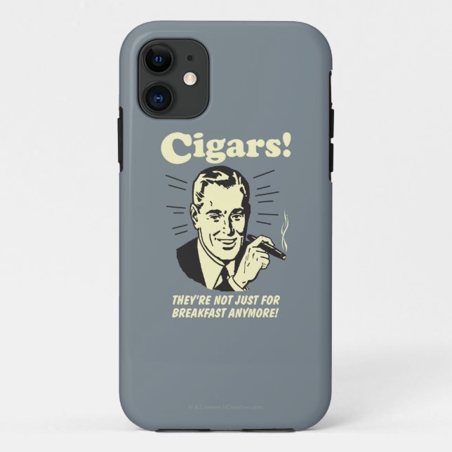 Capa Para iPhone 11 Cigarros: Não Apenas Café da Manhã (Verso)