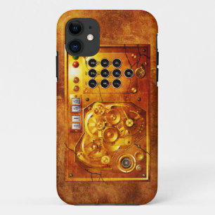 Capa Para iPhone 11 Cinco para as 12 Relógio Steampunk Grunge
