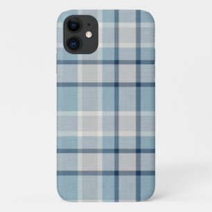 Capa Para iPhone 11 Cinza clara texturizada a azul