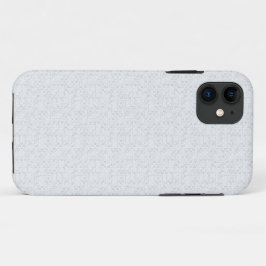 Capa Para iPhone 11 Cinza Claro Floral Geométrico | Padrão Moderno de