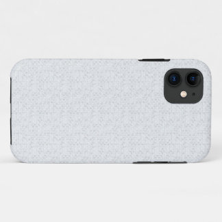 Capa Para iPhone 11 Cinza Claro Floral Geométrico | Padrão Moderno de