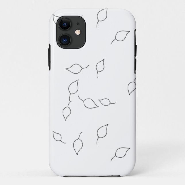 Capa Para iPhone 11 Cinza de Portas (Verso)