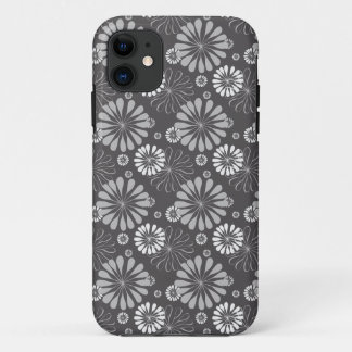 Capa Para iPhone 11 cinza floral
