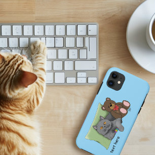 Capa Para iPhone 11 Cinza Gato