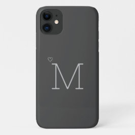 Capa Para iPhone 11 Cinzas Personalizadas Modernas