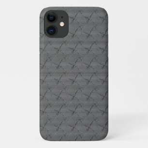 Capa Para iPhone 11 Cinzas tranquilas com pequenas tiras e com