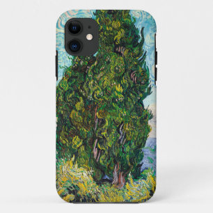 Capa Para iPhone 11 Ciprestes de Vincent Van Gogh Arte Fino
