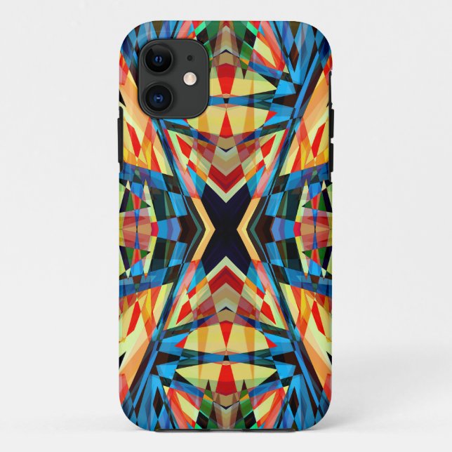 Capa Para iPhone 11 Circo caleidoscópio colorido (Verso)