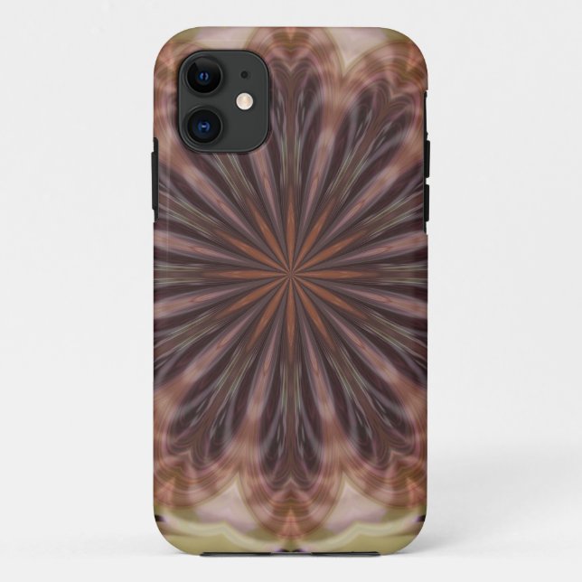 Capa Para iPhone 11 Círculo de Penas (Verso)