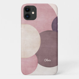 Capa Para iPhone 11 Círculos Simples Modernos Personalizados