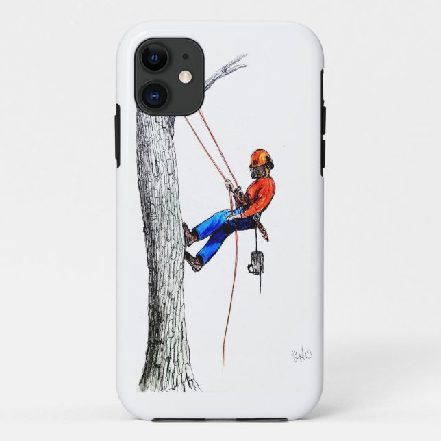 Capa Para iPhone 11 Cirurgião Árvore Arborista (Verso)