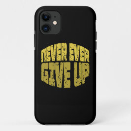 Capa Para iPhone 11 Citação Inspiradora - Nunca Desista