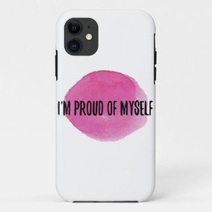 Capa Para iPhone 11 citações inspiradoras de autoaceitação