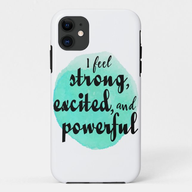 Capa Para iPhone 11 citações motivacionais para trabalho e sucesso (Verso)