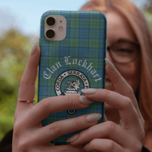 Capa Para iPhone 11 Clan Lockhart Crest Crachá & Tartan