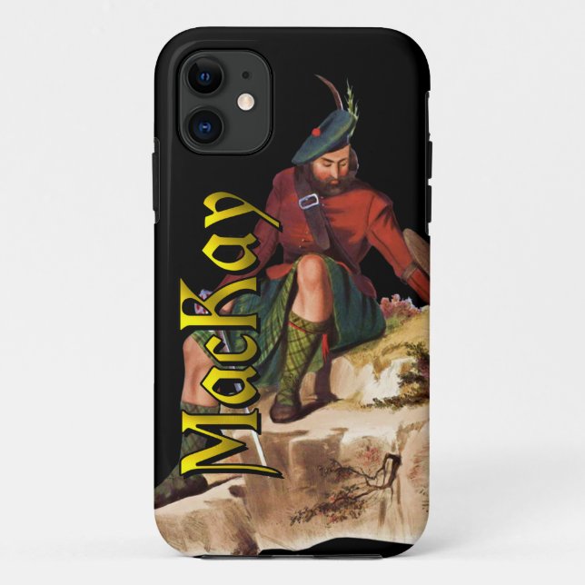 Capa Para iPhone 11 Clan MacKay Old Scotland Case (Verso)