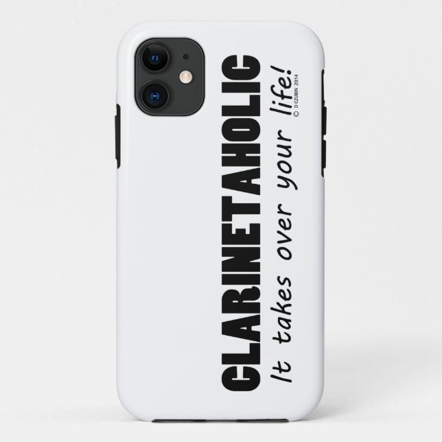 Capa Para iPhone 11 Clarinetaholic Life (Verso)