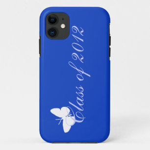 Capa Para iPhone 11 Classe de 2012 - borboleta azul