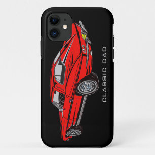 Capa Para iPhone 11 Clássico 63 Red Corvette iPhone 5 Case mate dura