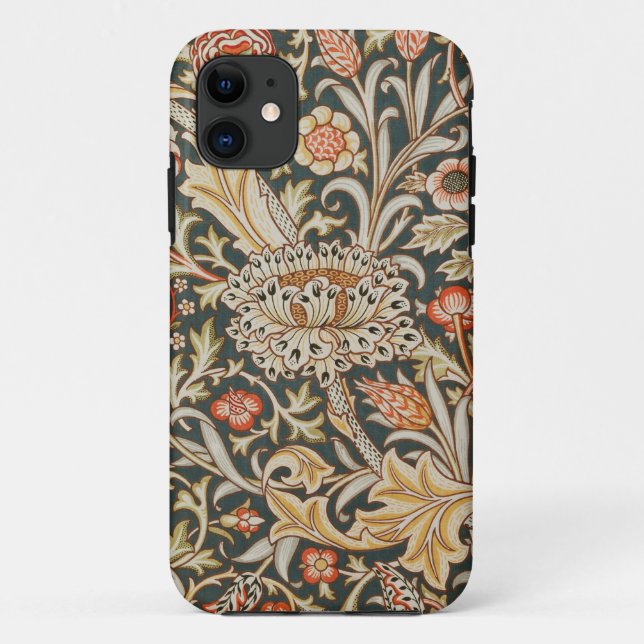 Capa Para iPhone 11 Clássico Jardim Floral Botânico William Morris Tre (Verso)