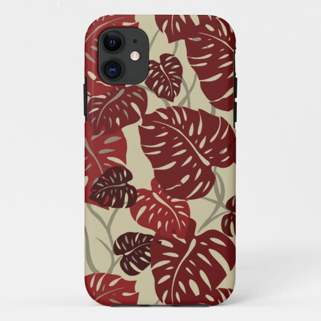 Capa Para iPhone 11 Cliff Hanger Hawaiian Leaf iPhone 5 Case (Verso)